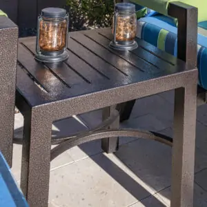 09_Slatted Metal Tables