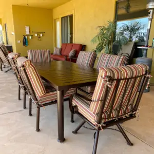 13_Slatted Metal Tables