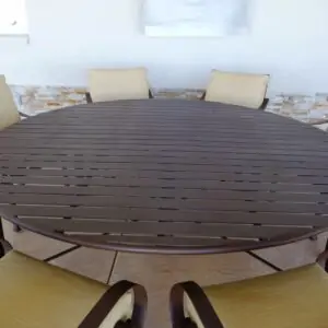 22_Slatted Metal Tables