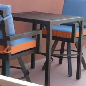 23_Slatted Metal Tables