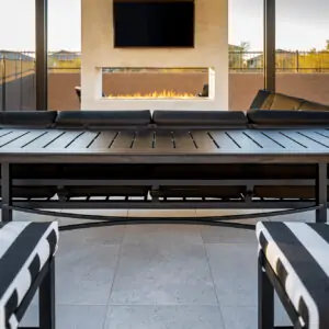 29_Slatted Metal Tables
